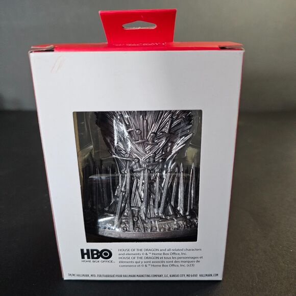 NIB Hallmark Iron Throne Ornament, House of the Dragon Game of Thrones Christmas - Picture 2 of 4